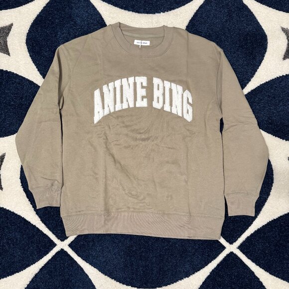 Anine Bing Sport Bean Paste Ash Sweater Womens Medium - Picture 1 of 4